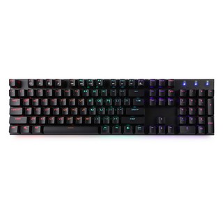 앱코 HACKER 한영 이중사출 키캡 레인보우 LED 게이밍 기계식 키보드 청축, 블랙, (Black)K640, 적축