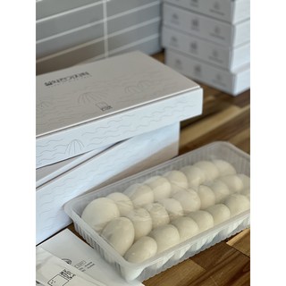 설악잔기지떡 1.5KG 50알 속초시 기정떡 간편식 기지떡 기장떡 선물용 술빵 방울 설선물, 1박스