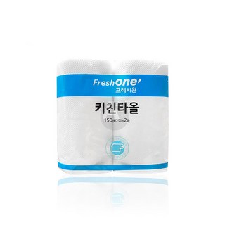 키친타월 2겹 150매x2롤 다용량 업소용 화장지