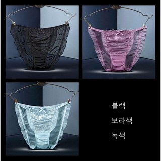 라오농 여성용 속옷 여성용 레이스 메쉬 조절 탄성 허리 코튼 가랑이 브리프 +04F5LL