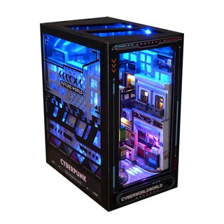 MAME DIY 책꽂이 미니어처 세트, DF-010 5번째 사이버펑크, 1세트