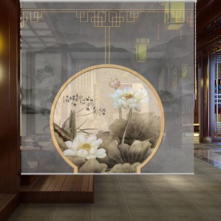 앤틱 전통 블라인드 커튼 로고 옛날 100X200cm 주방 꾸미기 침실 구름사 인테리어