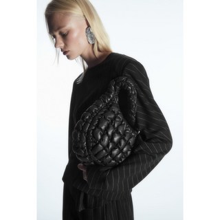 COS 가죽 퀼티드 미니백 구름백 구름빵 독일직구 블랙