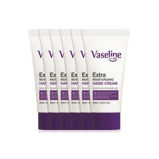바이존 바세린 고보습 핸드크림 60ml 6개 휴대용 핸드로션 세트
