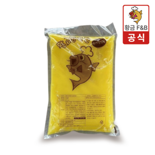 황금잉어빵 슈크림앙금, 2.5kg, 6개