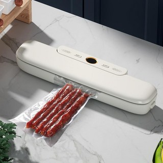 휴대용 진공 실러 패키지 기계 무료 10pcs 진공 가방과 식품 진공 실러 가정용 진공 식품 씰링 보존, White 10pcs bag+EU Plug