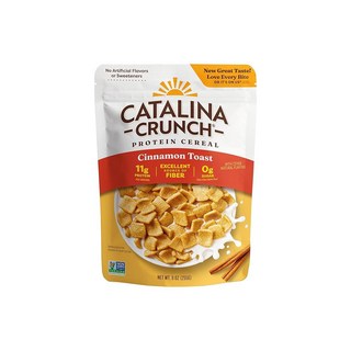 Catalina Crunch 그래놀라 카탈리나 크런치 프로틴 시리얼 무설탕 아침 11g 단백질 함유 글루텐 프리 케토 친화적 시나몬 토스트 9온스 가방 1개 세트, 계피 토스트, 9 온스 (1팩), 255g