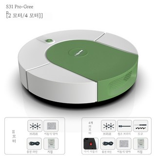 PYHO 무선 스마트 로봇청소기 자동진공청소 4개의모터, S31-02, SDJ31-pro
