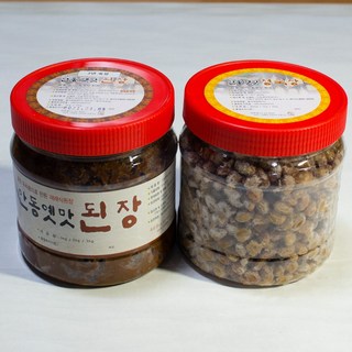 안동옛맛된장 재래식된장+청국장, 1세트, 1.8kg