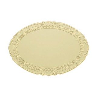시라쿠스 로렐 리프 실리콘 테이블매트, laurel beige, 43×30, 4개