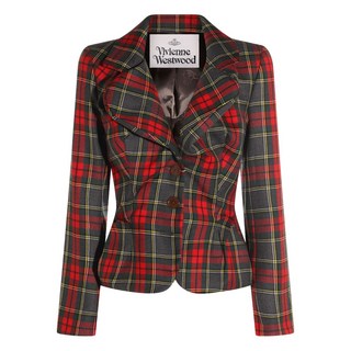 비비안웨스트우드 타탄 패턴 블레이저
