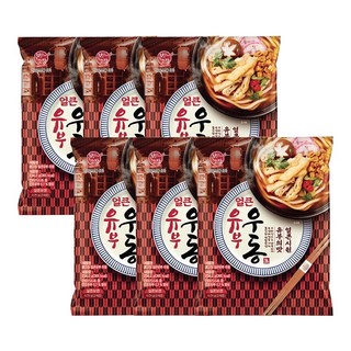 본고장 유부의맛 시원얼큰 유부우동 234g 6개 묶음 유부우동컵라면