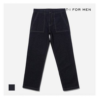 T.I FOR MEN FORMEN 스트레이트 퍼티그 데님 팬츠_M232MPT404M 1284870
