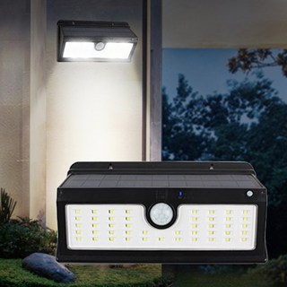 태양광 센서등 태양열 조명 벽등 태양광 정원등 45구 PLUS-Pro SM41-H45P, 흰빛, 1개