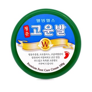 웰빙헬스 청춘고운발 보습크림 / 발뒤꿈치 갈라짐 각질 제거 약국용, 100g, 1개, 1개입