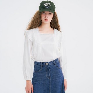 올리브데올리브 여성 레이스 블록 블라우스 OW3ACB823 백화점정품ST6592 469495