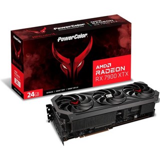 파워컬러 헬하운드 스펙트럼 화이트 AMD 라데온 RX 7800 XT 16GB GDDR6 그래픽 카드, 7900XTX Red Devil, 1개