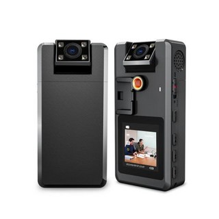 Vandlion A53 디지털 바디 마운트 카메라 탈착식 배터리 HD 1080P 2250mAh 8H 지속 녹화 웹캠 사이클링, 3) Black with 64GB TF Card