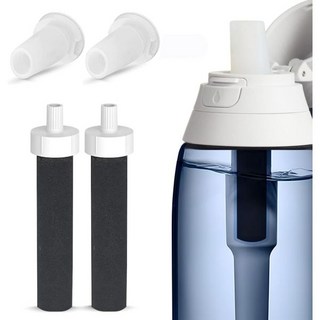 Oxyooh 브리타 물병 필터 교체용 2개 마우스피스 교체 부품 및 물 병과 호환 가능