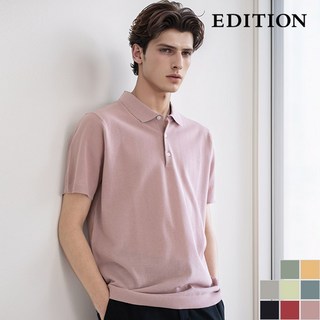 에디션 베이직 반팔 카라 티셔츠 I NEC2ET1901