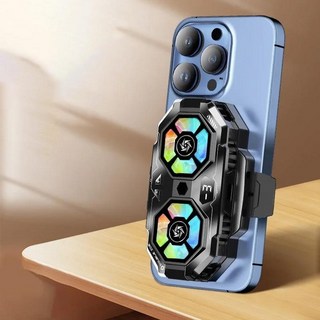 게임용 휴대폰 쿨러 냉각 기술 고급 IOS용 Android용 디지털 디스플레이, 01 빠른, 02 Black, 1개