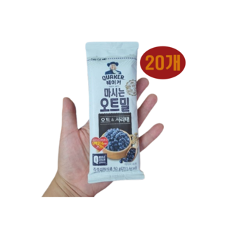 퀘이커 오트밀 오트 앤 서리태 50g x 20개입 서리태쉐이크 퀘이커 오트밀 오트 앤 서리태 50g x 20개입 서리태쉐이크