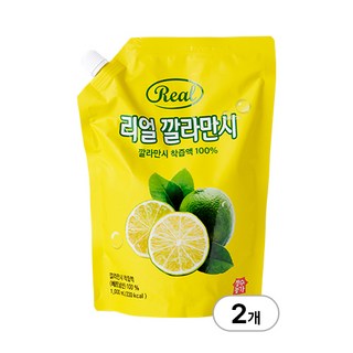 리얼 깔라만시 1000ml, 1L, 2개