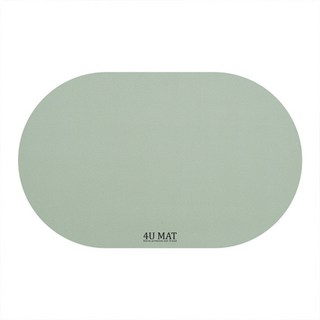 포유 빨아쓰는 파스텔 타원형 욕실 화장실 주방 규조토발매트, 4U 타원형 규조토 발매트, 1개