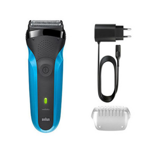 BRAUN 시리즈 3 전기 면도기, 3-310S W&D, 블루