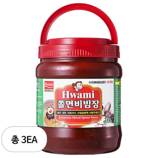 화미 쫄면 비빔장 기타소스 2kg, 3개