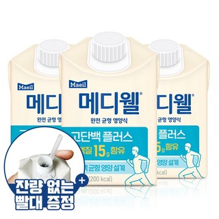 메디웰 뉴트리웰 고단백 (190ml X 24팩) 균형영양식, 200ml, 30개