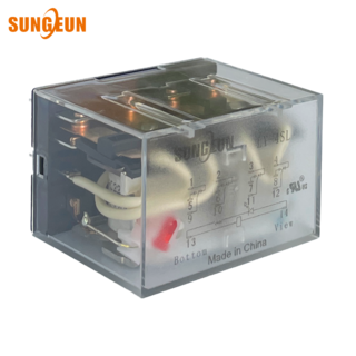 14핀 릴레이 파워릴레이 소켓 12v 24v 110v 220v relay 성은전자 LY-4SL, AC220V, 1개