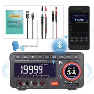 ZOYI ZT-5566SE 벤치 음성 멀티미터 블루투스 테스터 19999 카운트 전문 디지털 True Rms Autorange 트랜지스터 도구 계량기, [01] ZT-5566SE