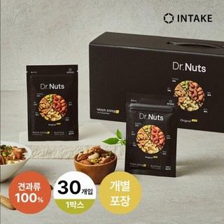 [인테이크] 닥터넛츠 하루견과 100% 오리지널 뉴 30팩 1박스, 1세트, 840g