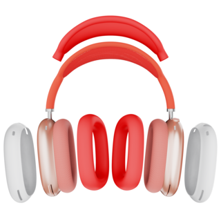 가꼬싶다 에어팟 맥스 올인원 케이스 세트, 14번 화이트/레드/레드