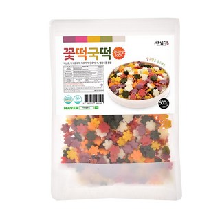 사임당 오색 꽃떡국떡, 1개, 500g