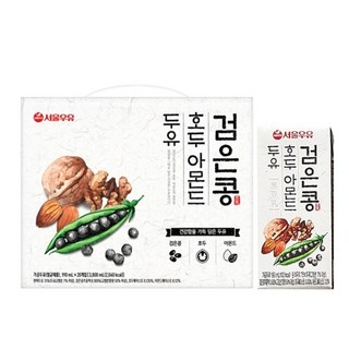 서울우유 검은콩호두아몬드두유 190mlx20개, 190ml, 20개