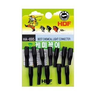 해동 케미꽂이 HA-695 케미 고무 3mm 4mm, 검정, 1개