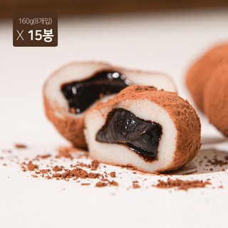 무궁화푸드 다크초코릿 라이스쇼콜라 초코릿떡 국산찹쌀, 15개, 160g