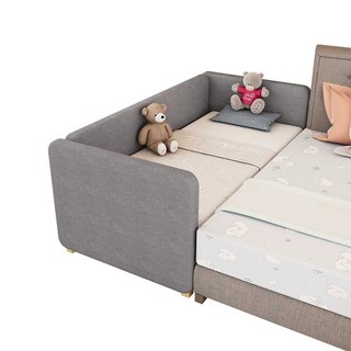 사이드베드 확장 보조 침대 유아용 가드레잉 스툴, 삼면가드레일 150x80x40