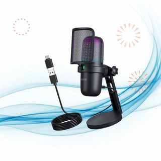 Ko-Star 코-스타 스탠드 마이크 USB 게이밍 마이크 PCPS4PS5Mac 호환 빠른 음소거 RGB 조명 팝 필터쇼크 마운트 녹음스트리밍팟캐스트 최적 WW