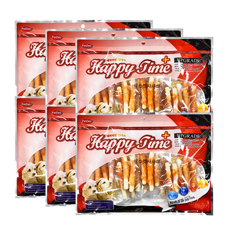 해피타임 비스켓사사미 1세트(6ea), 400g, 6개, 닭+비스켓