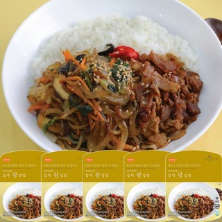성수노루 잡채 왕덮밥 근성도시락 직장인 점심 아침 간편도시락, 5개, 460g