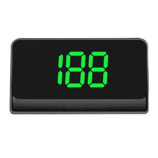모든 차량용 디지털 GPS 속도계 HUD 플러그 플레이 폰트 KMH MPH 최신, GREEN MPH, 1개