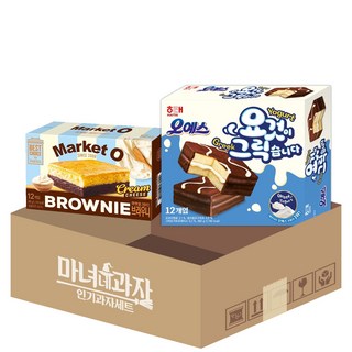 마켓오 브라우니 크림치즈 + 오예스 요것이 그릭습니다, 240g, 1개