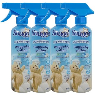 스너글 포근한 섬유 탈취제, 500ml, 4개