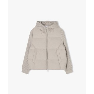 리버클래시 24FW LKW22477 베이지 니트배색 다운점퍼 280408