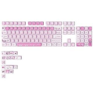 YUNZII 120 PBT Cherry Gateron MX (KSA 사쿠라 키티 키 캡 개 푸딩 키 캡 열 승화