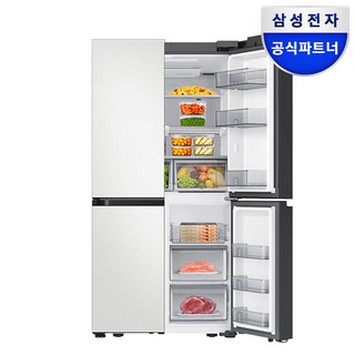 삼성전자 비스포크 900L AI 하이브리드 프리스탠딩 메탈 4도어 냉장고
