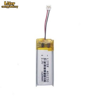 빈 슬레이트용 리튬 폴리머 LiPo 배터리 설치 JST ACH-1.0mm 3.7V 120mAh 401230 배터리, 2) JST ACH-1.0mm, 1개, 1개입